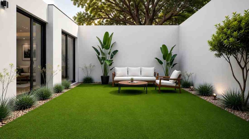 Artificial-grass flooring
