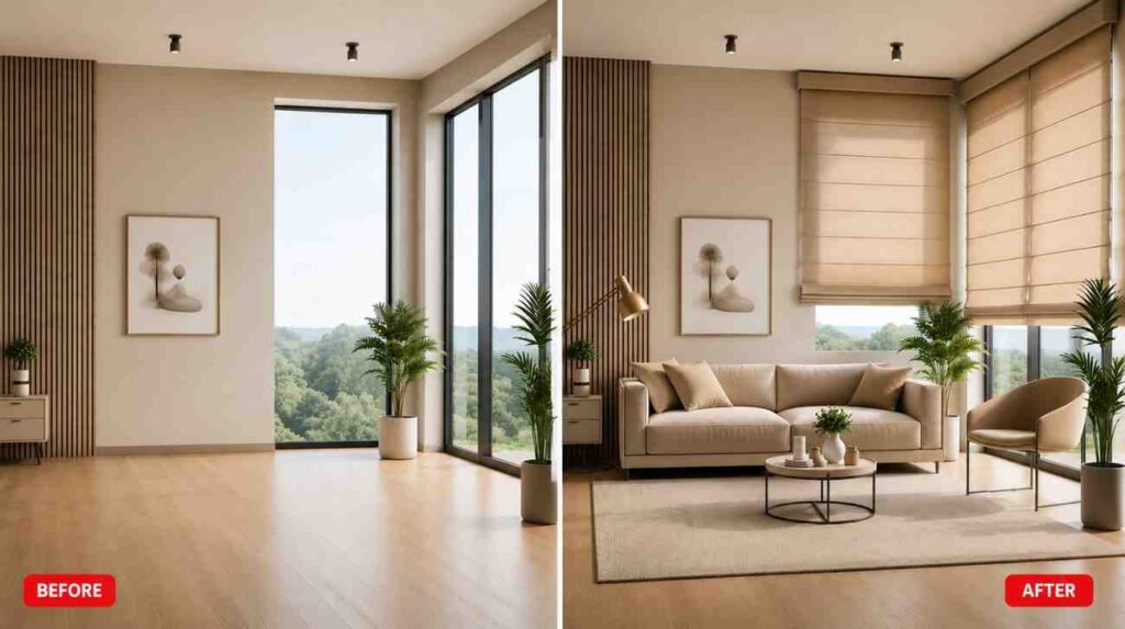 Living room transformation