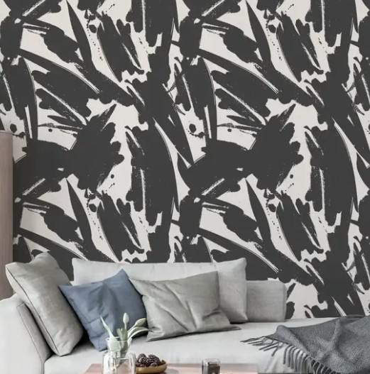 Monochrome Fluid Abstract Wallpaper